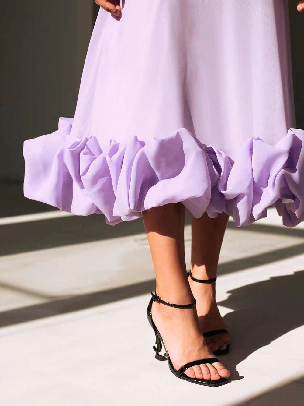 Isoria™ | Elegant Flounce Maxi Dress