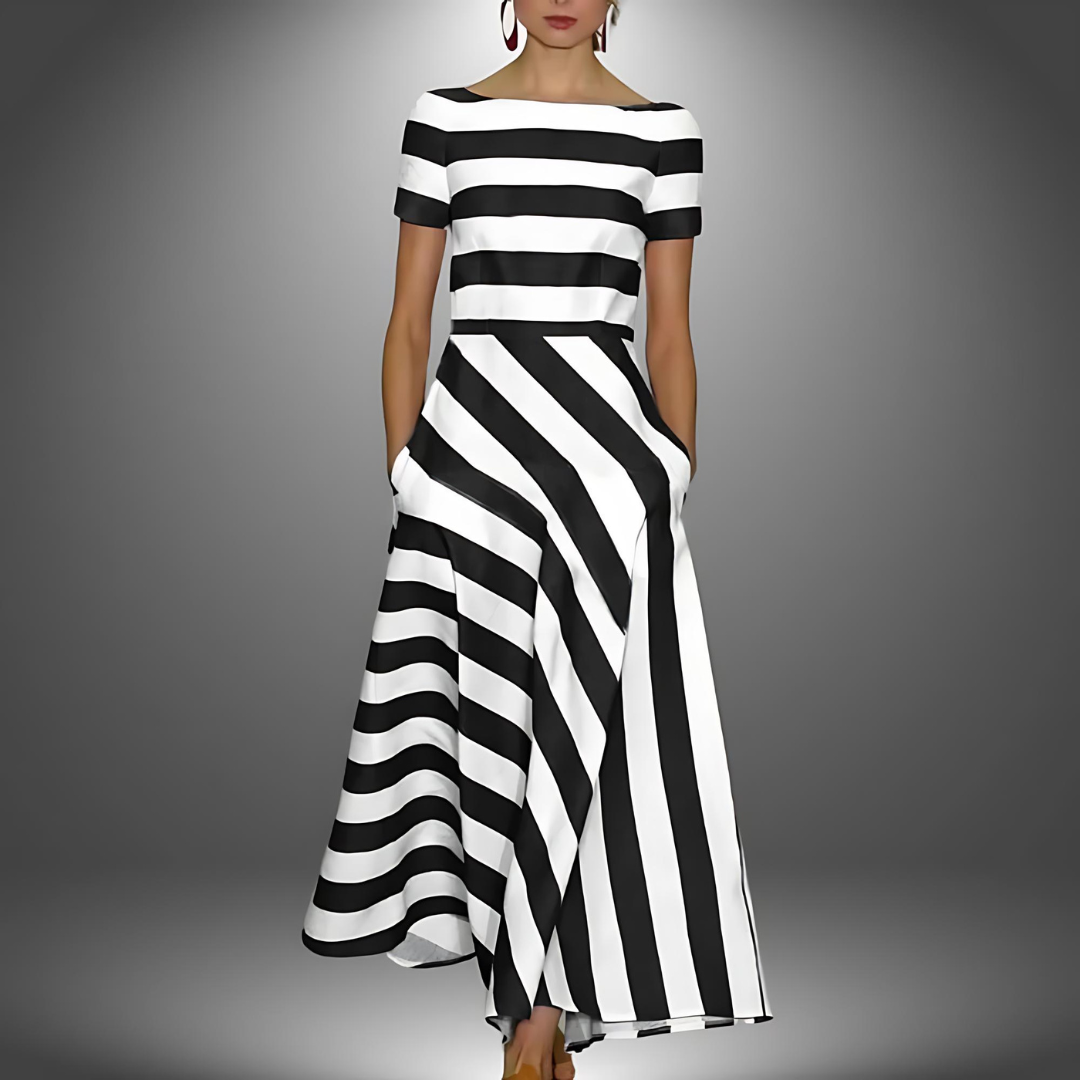 MARGAUX™ | Airy Dress With Subtle Stripes