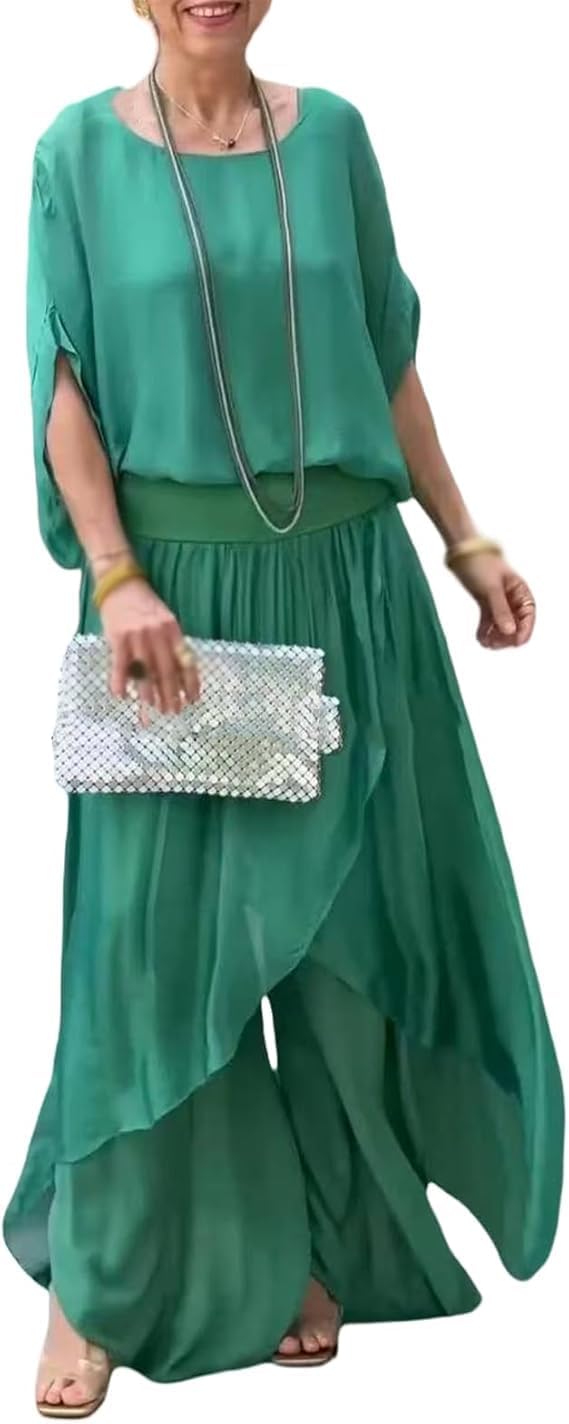 Women's Casual Two Piece Chiffon Set