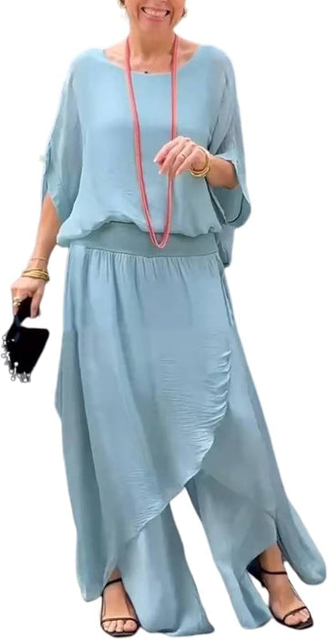 Women's Casual Two Piece Chiffon Set