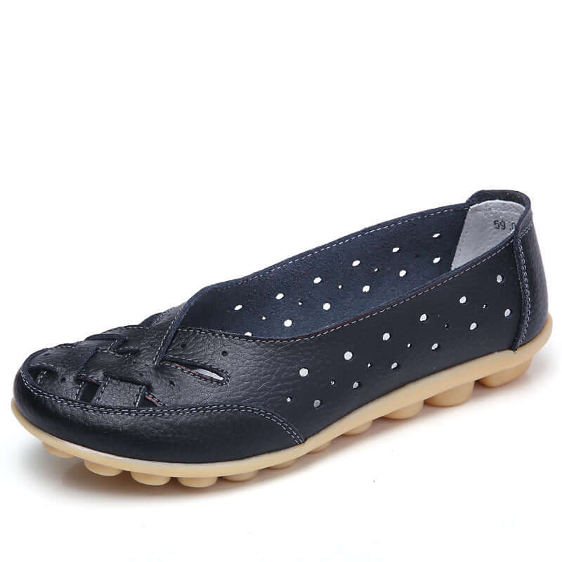 Elane - Breathable Leather Orthopedic Loafers
