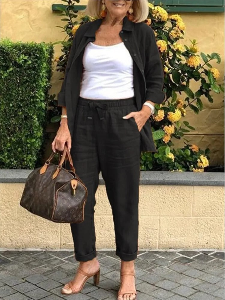 Henna - Long-Sleeved Shirt and Pants Set