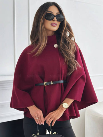 Lara | Belted High-Neck Coat