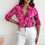 Rosalie - Stunning Hot Pink Floral Blouse