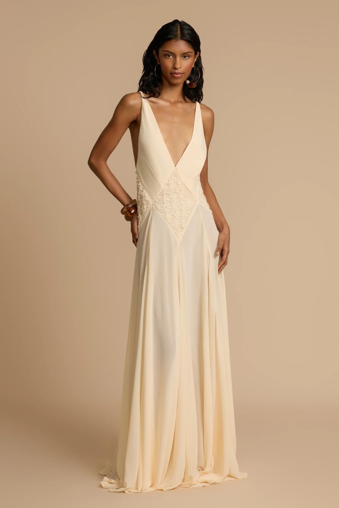 Lavinia™ | Plunging V Maxi Dress