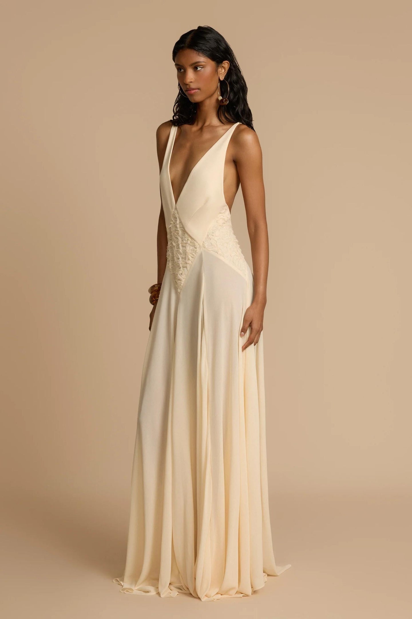 Lavinia™ | Plunging V Maxi Dress