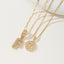 AISHA™ - Elegant 2-Pack Initial Letter Pendant Necklaces