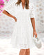 SERENE™ | Classic Lace Ruffle Dress