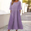 Helene - Summer Cotton-Linen Dress
