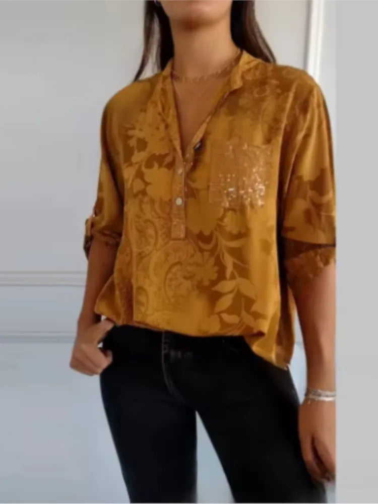 Isla™ Pocketed V-Neck Shirt