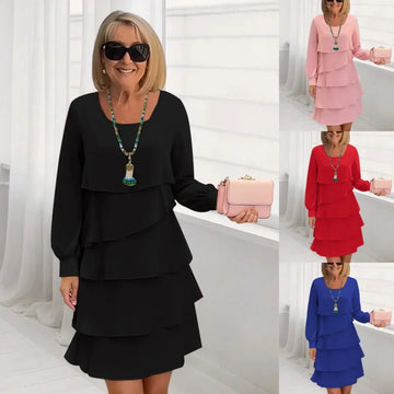 Mariselle™ | Elegant Tiered Midi Dress