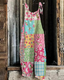 Zadie - Bohemian Retro Floral Contrast Jumpsuit