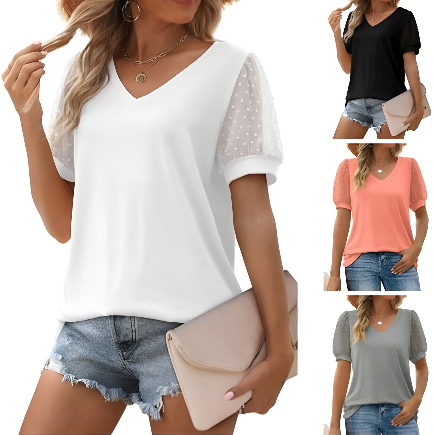 Sophia - Summer V-Neckline Top