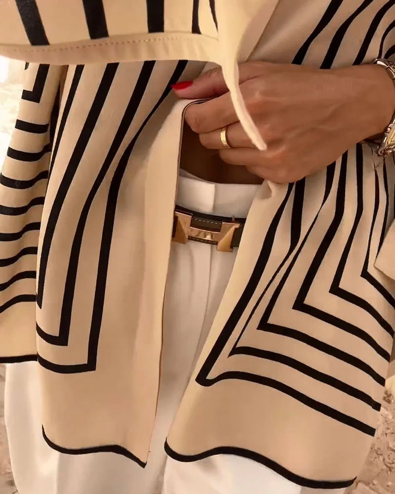 Ravelle™ | Elegant Striped Shirt