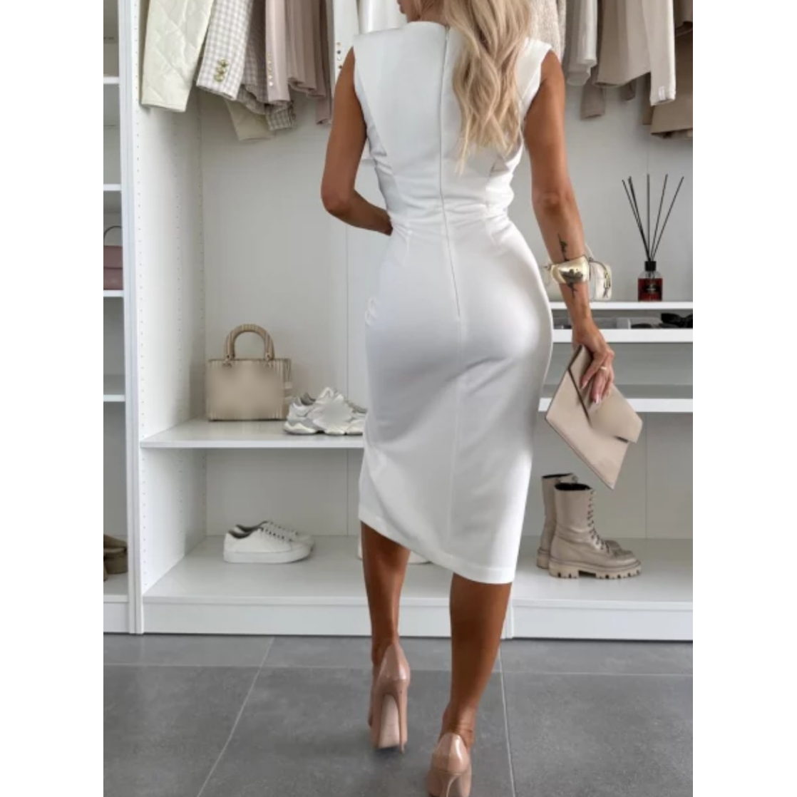 FAYLORA™ | FlowCharm Slit Dress