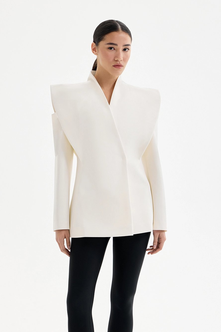 Valeria™ | Sculptural Shoulder Blazer