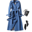 Christai | Women's Long Trench Coat | Buttoned Down Jacket