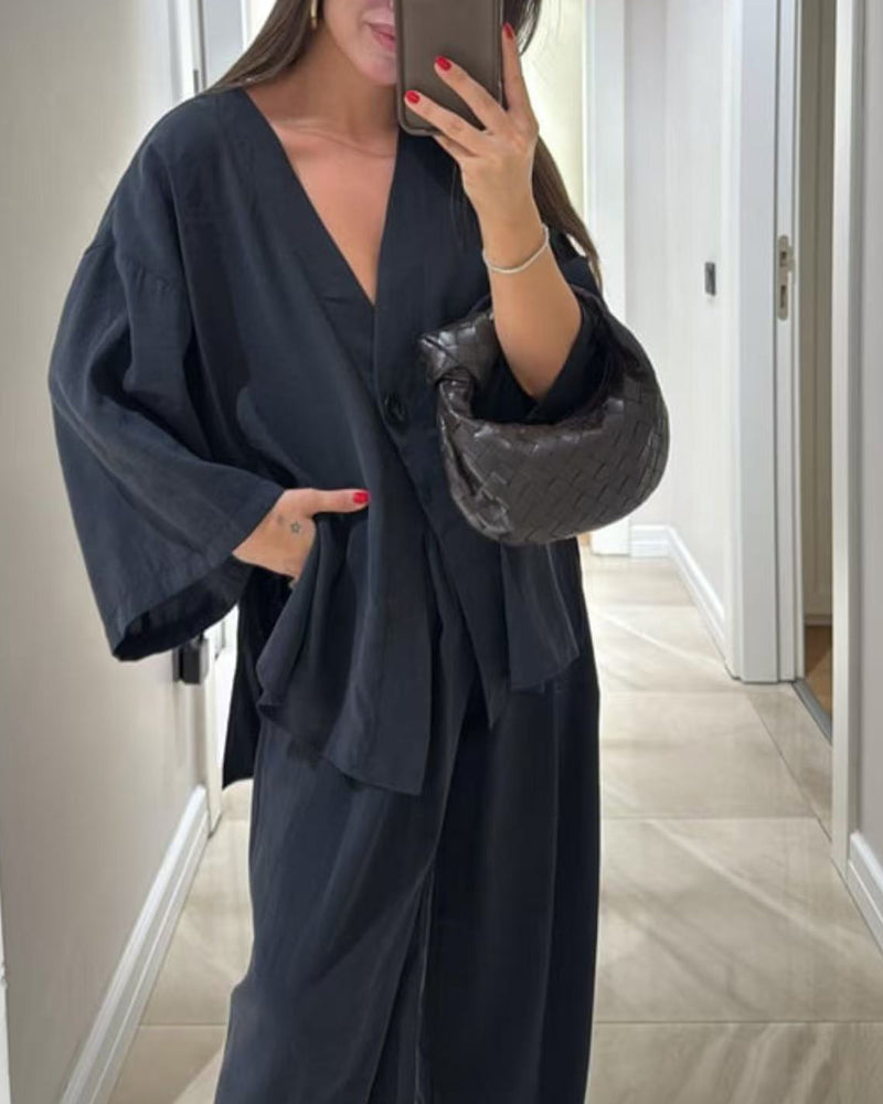 Nigella™ | Cozy V-Neck Set