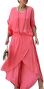Women's Casual Two Piece Chiffon Set