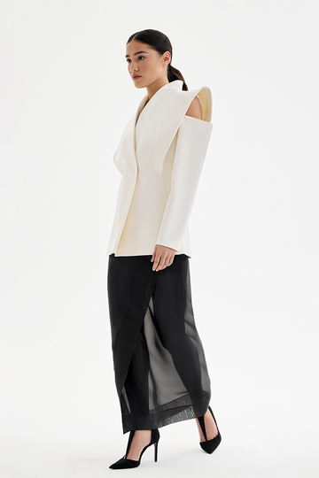 Valeria™ | Sculptural Shoulder Blazer