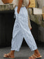Anouk - Loose Fit Printed Cotton Linen Pants