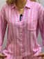 Women's Soft Breathable Striped Linen Shirt