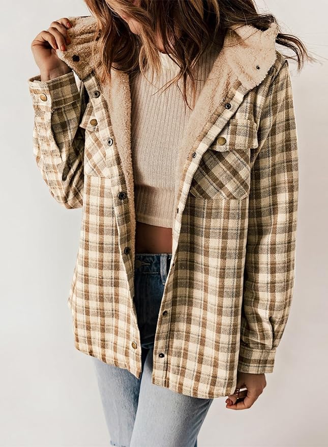 Elvessa Plaid Flanel Jacket