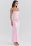 Hera - Elegant Retro Solid Color Strapless Party Dress