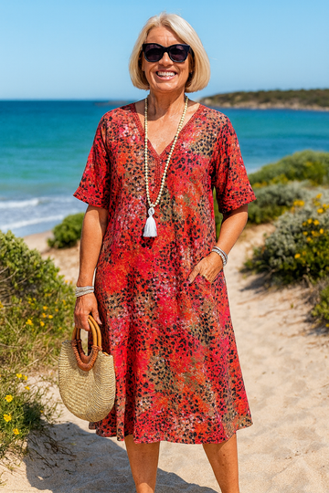 Mary™ | Boho Tummy Coverage Summer Dress