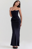 Hera - Elegant Retro Solid Color Strapless Party Dress