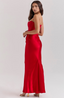 Hera - Elegant Retro Solid Color Strapless Party Dress
