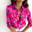 Rosalie - Stunning Hot Pink Floral Blouse