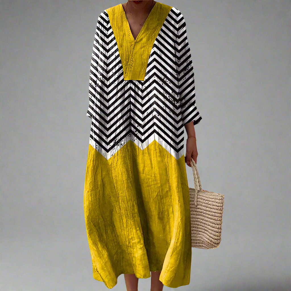 Cerelle™ | Elegant Geometric Dress