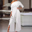 RANA™ - Elegant Ruched Wrap Split Hem Jumpsuit