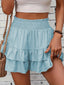 GAIL™ - Casual Ruffle Tiered Boho Shorts