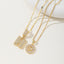 AISHA™ - Elegant 2-Pack Initial Letter Pendant Necklaces