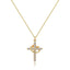 CLARISSE™ – Classic Cross & Crown Necklace