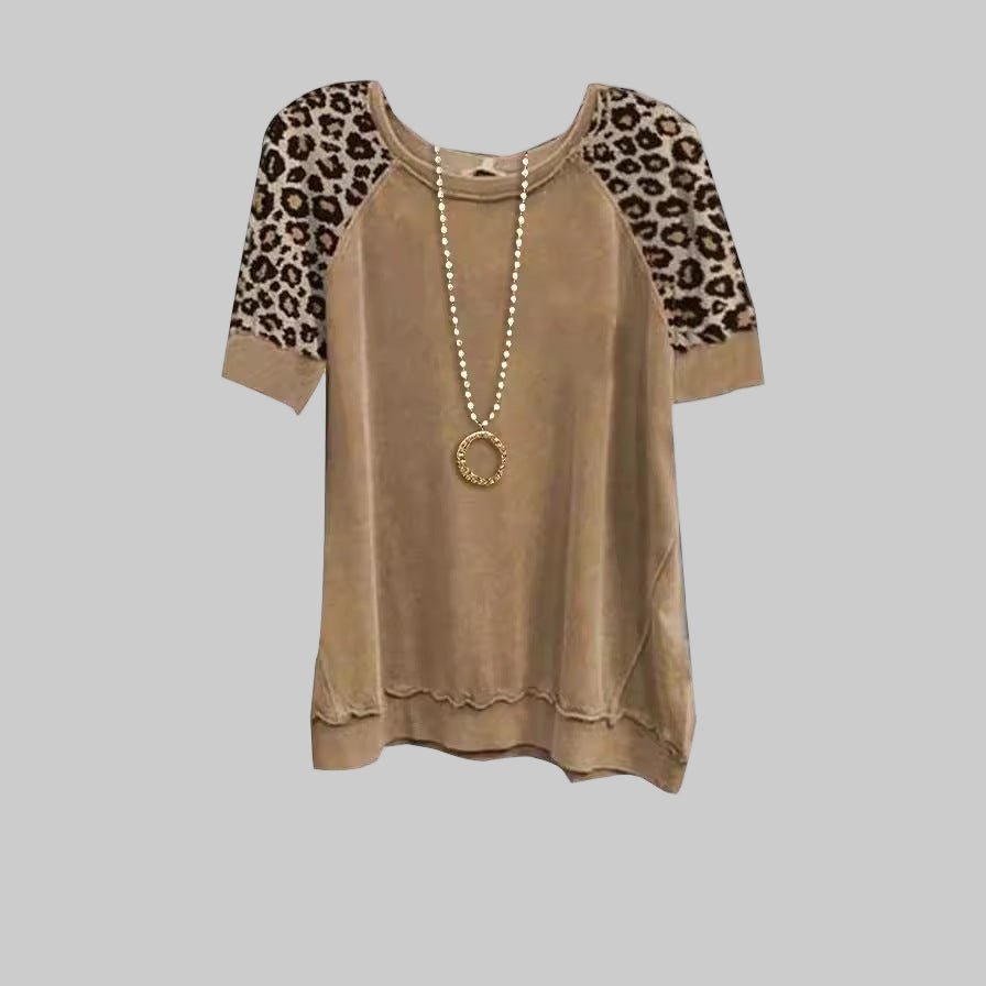 Unyra™ | Vintage Leopard Print Top