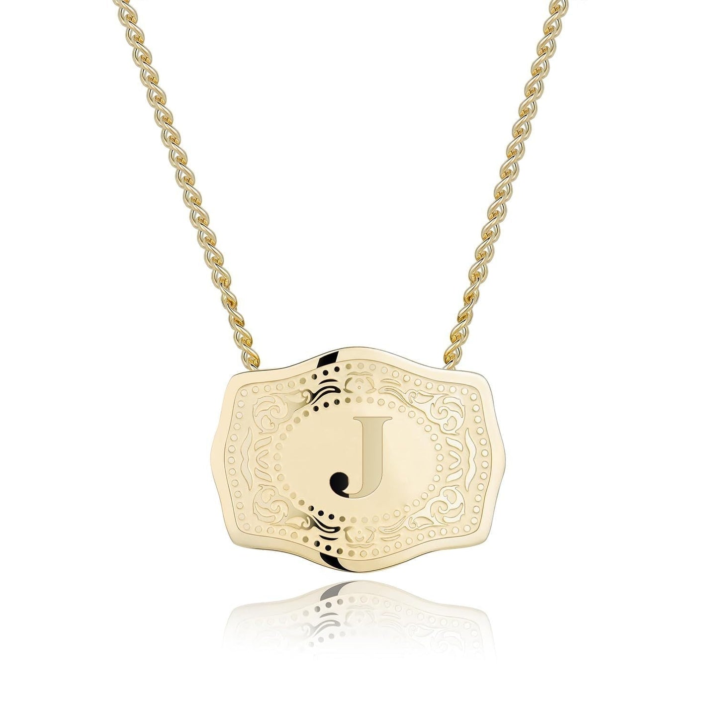 CINDY™ - Sleek Initial Letter Pendant Necklace