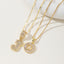 AISHA™ - Elegant 2-Pack Initial Letter Pendant Necklaces