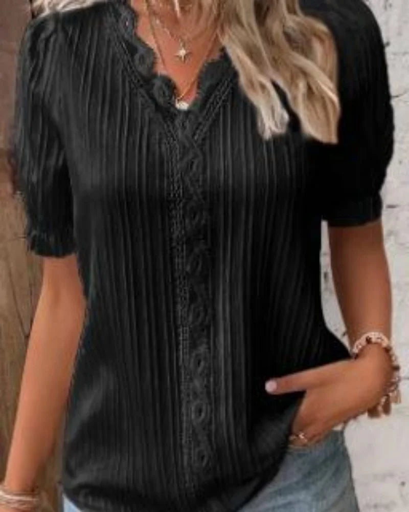 Isabella™ - Lace Elegance Blouse