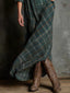 NERISSA™ | Refined Plaid Maxi Dress
