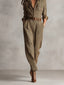 TRENORA™ | Refined Tweed Utility Jumpsuit