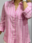 Women's Soft Breathable Striped Linen Shirt