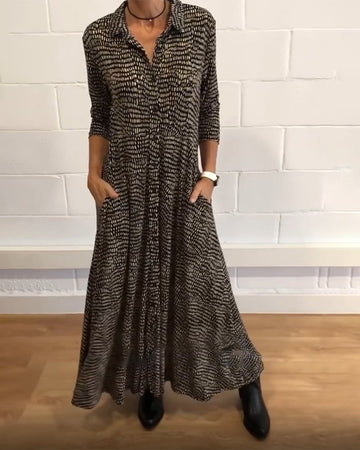 LYVÉA™ | Sophisticated Pocket Midi Dress