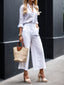 Linen™ | Capri Pants & Shirt Set