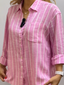 Women's Soft Breathable Striped Linen Shirt
