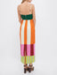 Paloma™ | Elegant Multicolor Maxi Dress