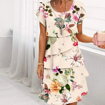 Lyra™ | Graceful Floral Elegance Dress