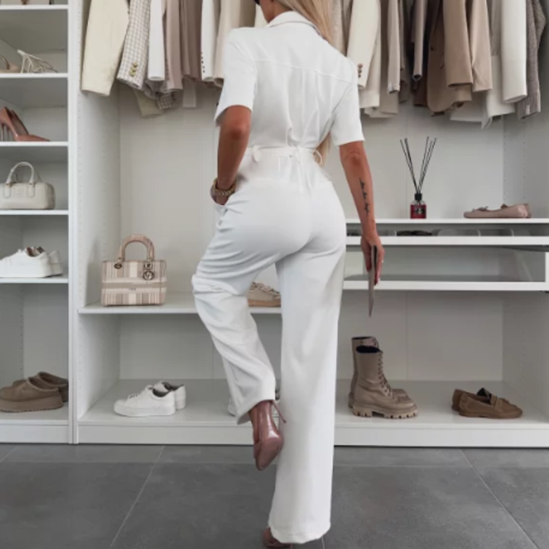 Women’s Button-Down™ | Jumpsuit with Waist Tie